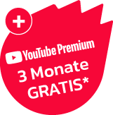 YouTube Premium 3 Monate Gratis*